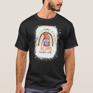 One Hoppy Teacher Aide Easter Leopard Rainbow T-Shirt
