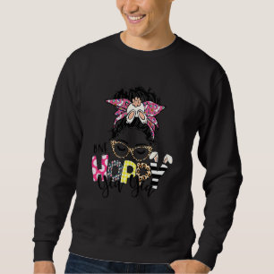 One Hoppy Yia Yia Grandma Bunny Matching Family Ea Sweatshirt