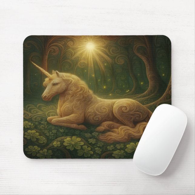 One Horned Legend Mouse Mat (With Mouse)