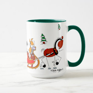 One Horse Open Sleigh Horse Cartoon Mug