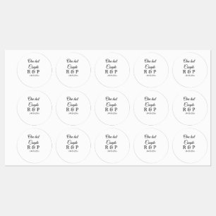 One hot add couple name initial letter text date