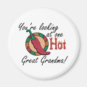 One Hot Great Grandma Magnet