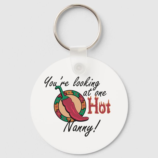 One Hot Nanny Key Ring (Front)