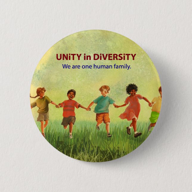 One Human Family 6 Cm Round Badge (Front)