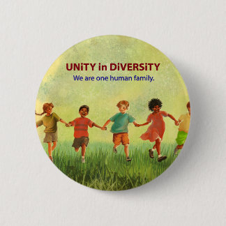 One Human Family 6 Cm Round Badge