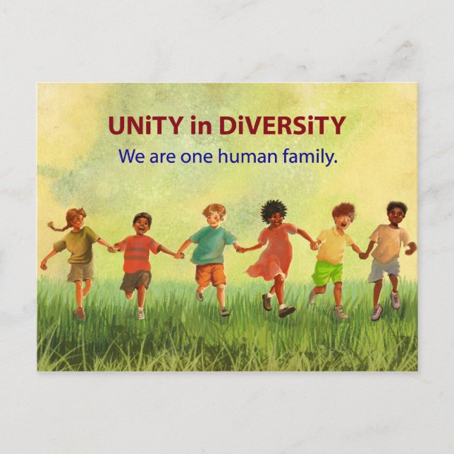One Human Family Postcard (Front)