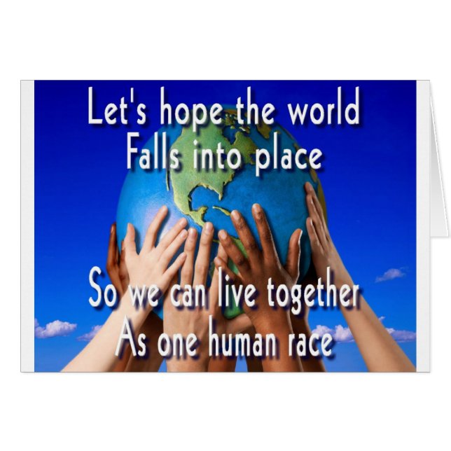 One human race (Front Horizontal)