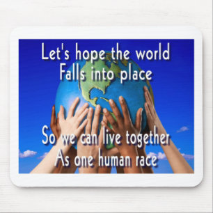 One human race mouse mat