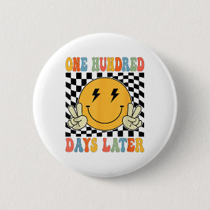 One Hundred 100th Day Of School Later Teacher Kid 6 Cm Round Badge