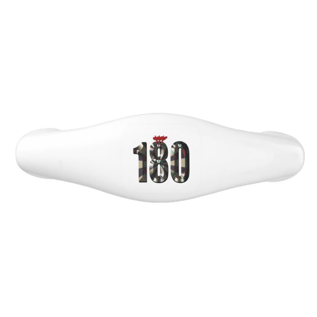 One Hundred And Eighty At Darts, Ceramic Drawer Pull (Front)