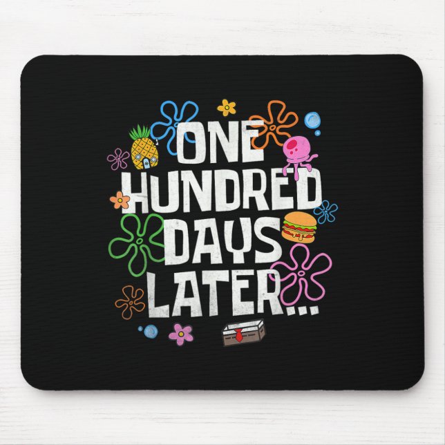 One Hundred Days Later 100 Days Of School Student  Mouse Mat (Front)