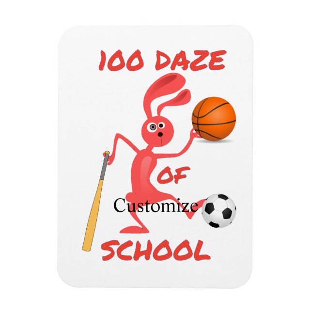 One Hundred Daze Of School Thunder_Cove Magnet (Vertical)