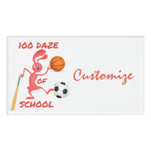One Hundred Daze Of School Thunder_Cove Name Tag