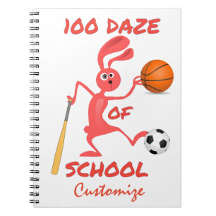 One Hundred Daze Of School Thunder_Cove Notebook