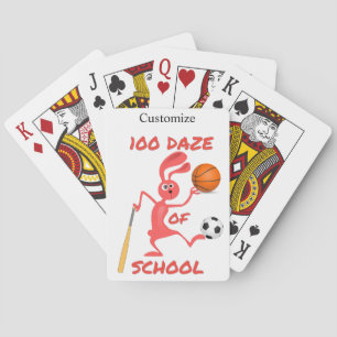 One Hundred Daze Of School Thunder_Cove Playing Cards