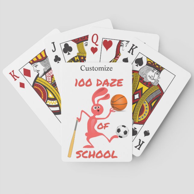 One Hundred Daze Of School Thunder_Cove  Playing Cards (Back)