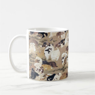 One Hundred Dogs Illustration by Ito Jakuchu Coffee Mug