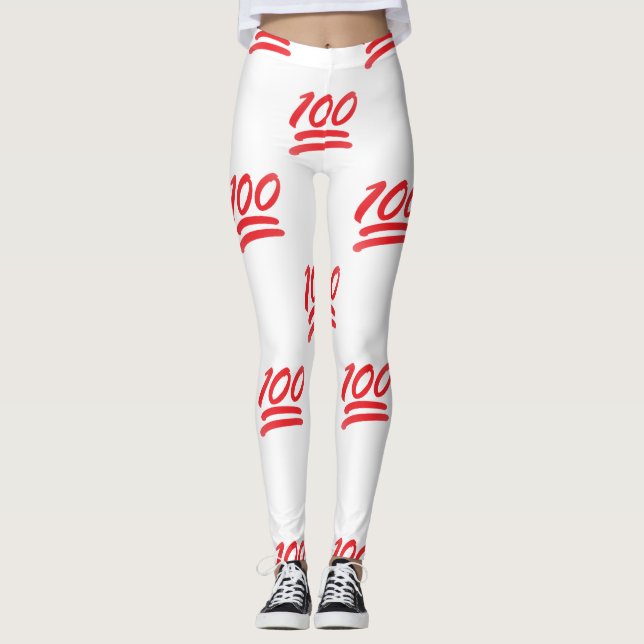 one hundred emoji leggings (Front)