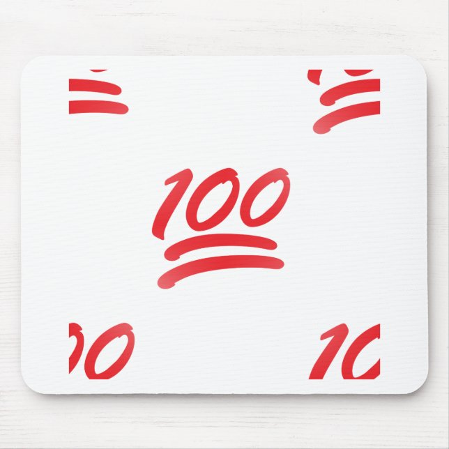 one hundred emoji mouse mat (Front)