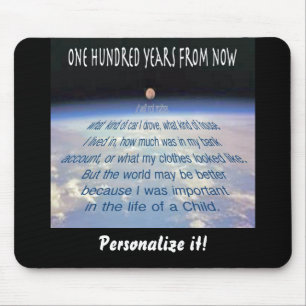 One Hundred Years from Now . . . Mouse Mat