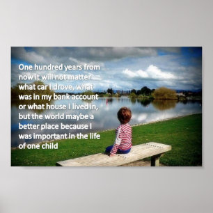 One Hundred Years From Now Poster