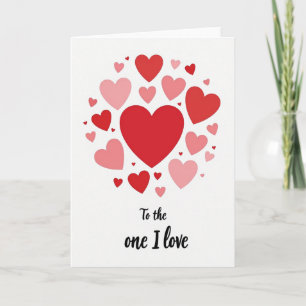 One I Love Hearts Card