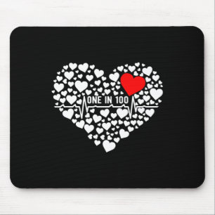 One In 100 Chd Warrior Congenital Heart Disease Aw Mouse Mat
