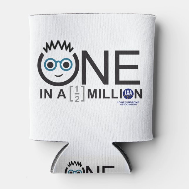 One In a Half Million Logo - Can Cooler (Front)