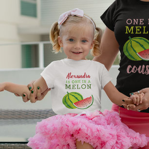 One in a Melon 1st Birthday Baby T-Shirt