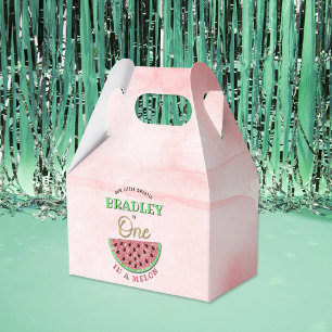 One In A Melon 1st Birthday Favour Box