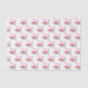 One in a Melon 1st Birthday Party Tissue Paper