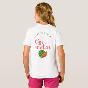 One In A Melon 1st Birthday Party Watermelon T-Shirt