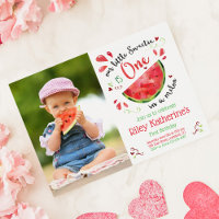 One in a Melon 1st Birthday Photo Red Watermelon
