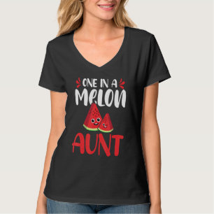 One In A Melon Aunt Watermelon Family Matching T-Shirt