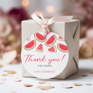 One In A Melon Birthday Favour Tag, Watermelon Favour Tags