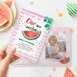 One in a Melon Birthday Folded Invitation