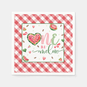 One In a Melon Birthday Napkin