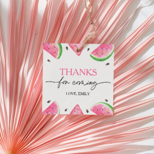 One In A Melon Birthday Watermelon Thank You Favour Tags