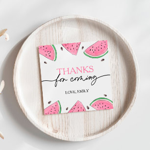 One In A Melon Birthday Watermelon Thank You Favour Tags