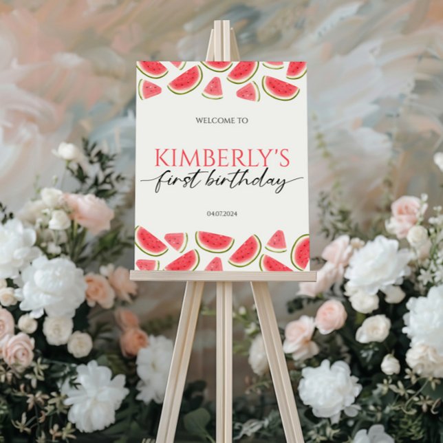 One In A Melon Birthday Welcome Sign (Creator Uploaded)