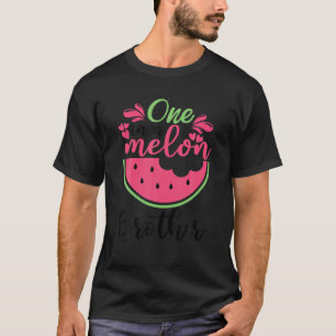 One in a Melon Brother Matching Family Watermelon T-Shirt