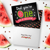 One In A Melon Chalkboard Father's Day