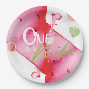 One In a Melon Cute summer Paper Plate