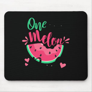 One In A Melon Dad Summer Birthday Party Matching  Mouse Mat