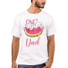 One in a Melon Dad Watermelon Shirt for Men