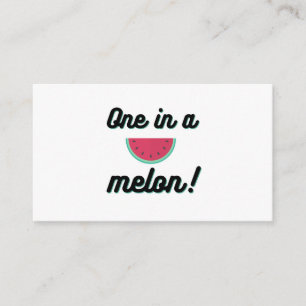 One in a melon enclosure card