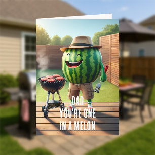 One In A Melon Father's Day Grilling Card