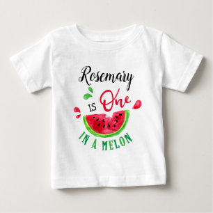 One In A Melon First Birthday Baby T-Shirt