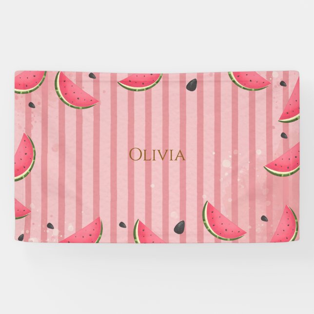 One in a Melon | First Birthday Collection Banner (Horizontal)