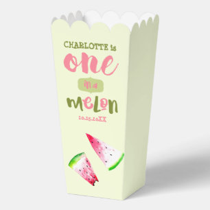 One in a Melon First Birthday Cute Watermelon Favour Box